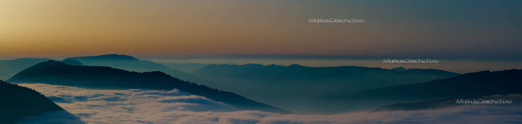 Sonnenuntergang auf dem Weissenstein