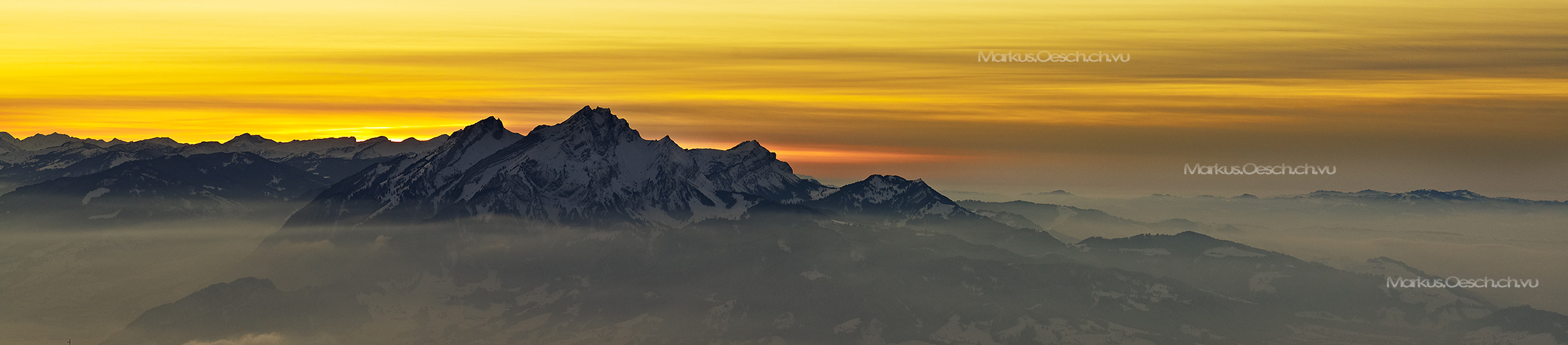 Pilatus Sonnenuntergang