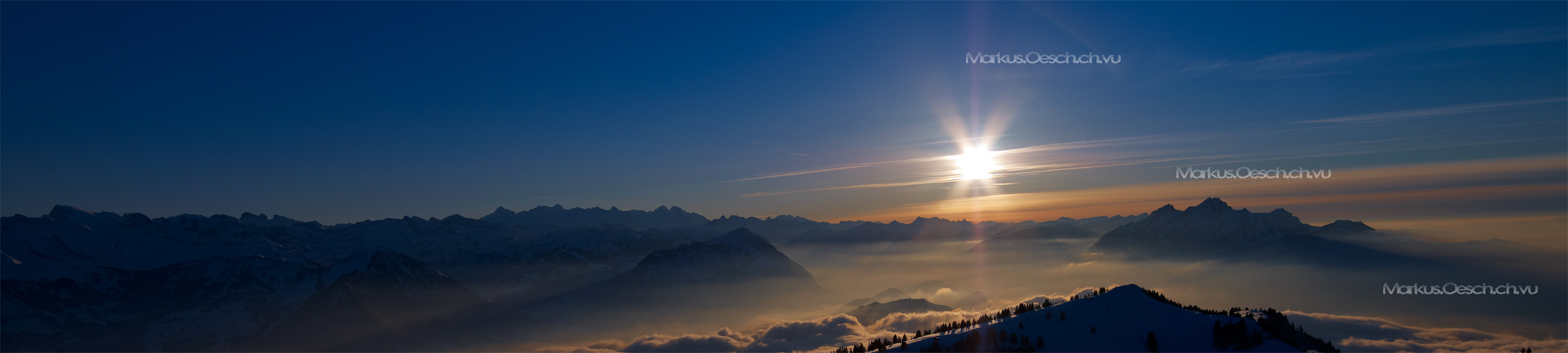 Pilatus Sonnenuntergang