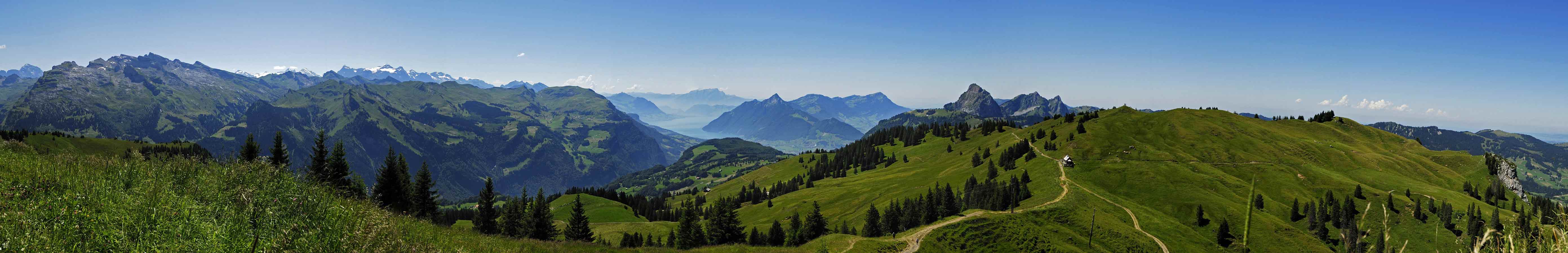 Aussicht von Hoch-Ybrig Spirstock