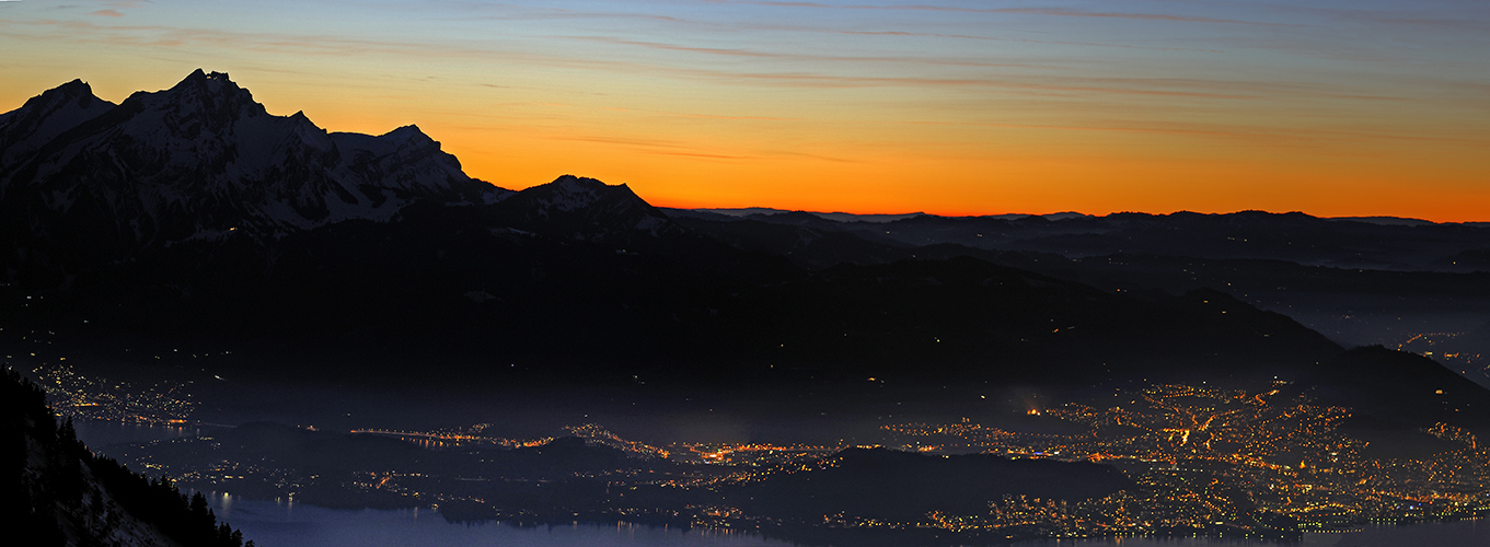 Pilatus-Abendpanorama