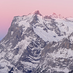Alpenglühen Kleine Scheidegg